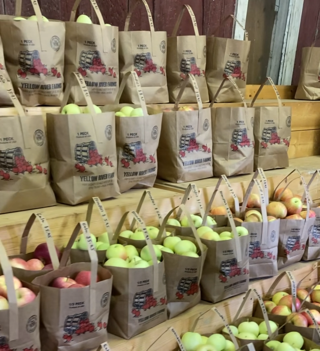 Fresh produce at Yellow River Farms