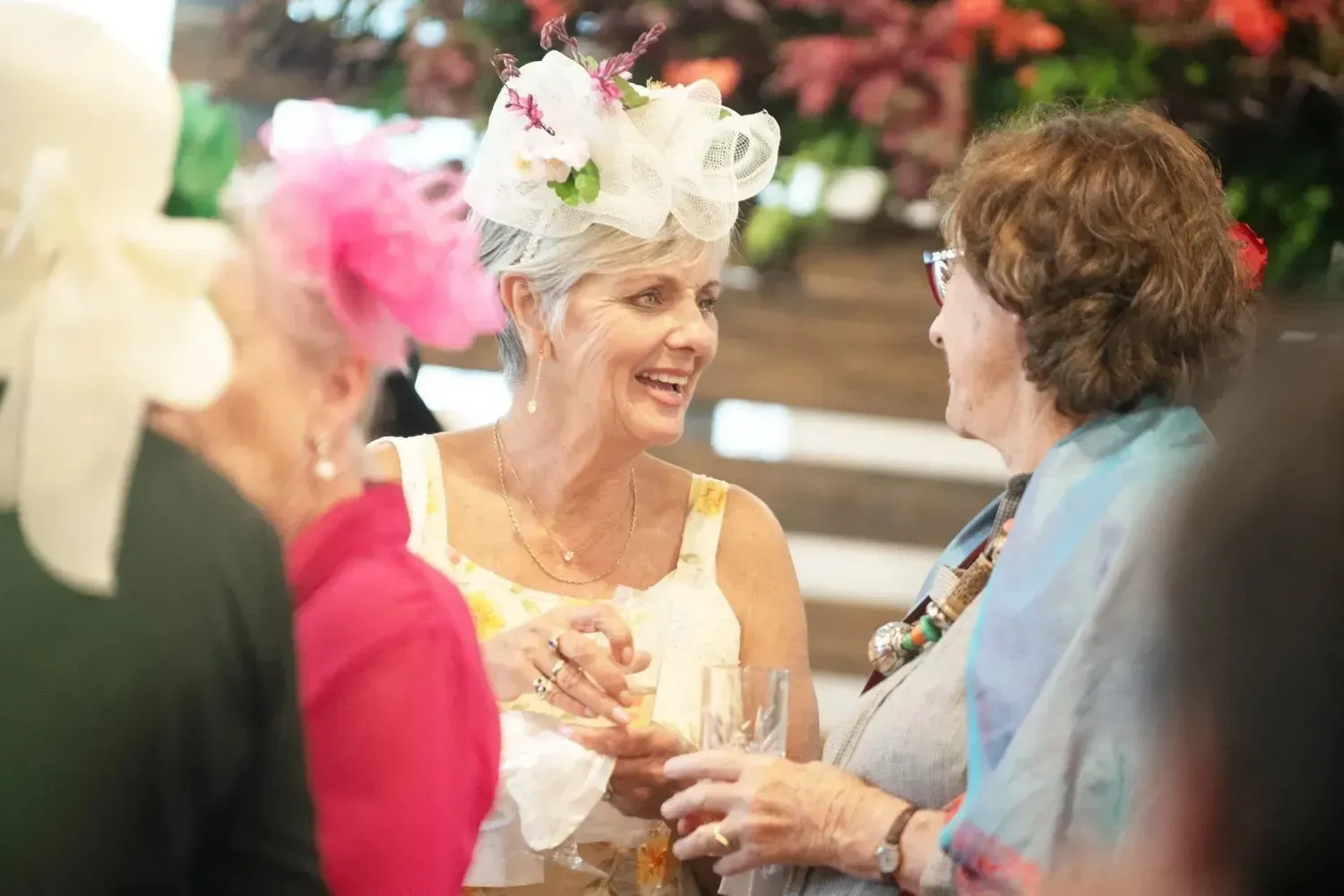 Residents chatting at Coastal View