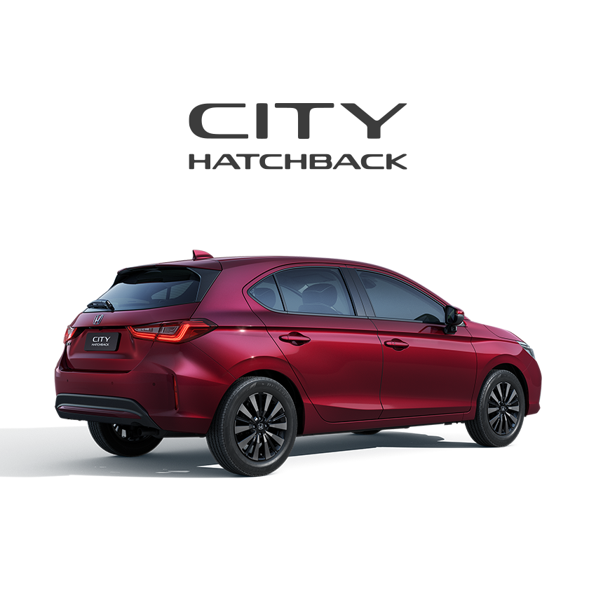 Carro Honda Civic Advanced Hybrid cinza escuro.