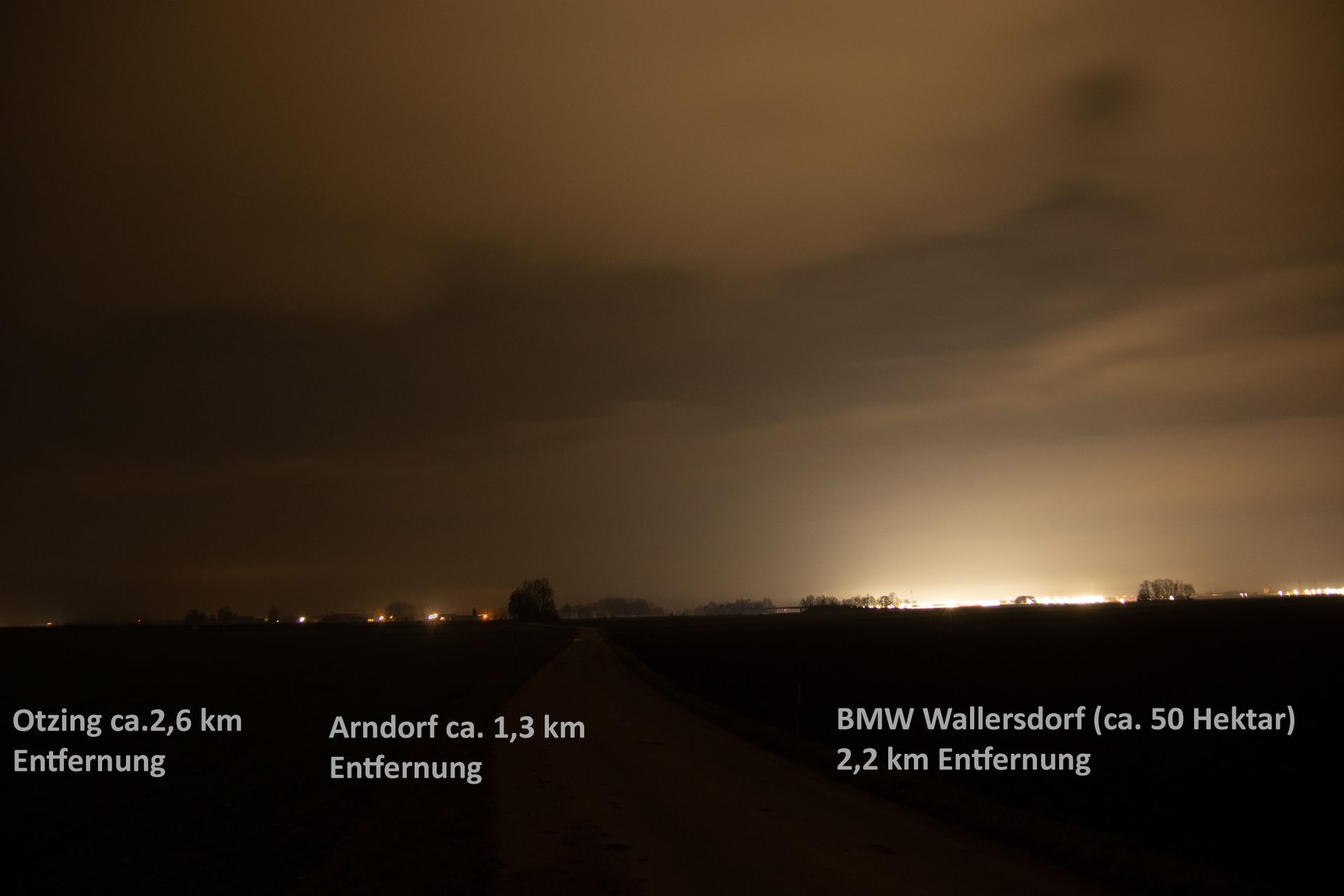 Lichtverschmutzung Wallersdorf
