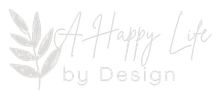 Happy Life by Design Logo in light grey
