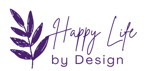 Happy Life by Design Logo in light grey