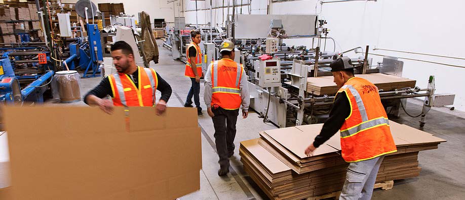 Men Working with Scraps — Chicago, IL — Mid America Paper Recycling Men Working with Scraps — Chicago, IL — Mid America Paper Recycling