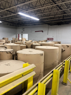 A Warehouse Filled With Rolls Of Cardboard Paper | Chicago, IL | Mid America Paper Recycling Co Inc A Warehouse Filled With Rolls Of Cardboard Paper | Chicago, IL | Mid America Paper Recycling Co Inc
