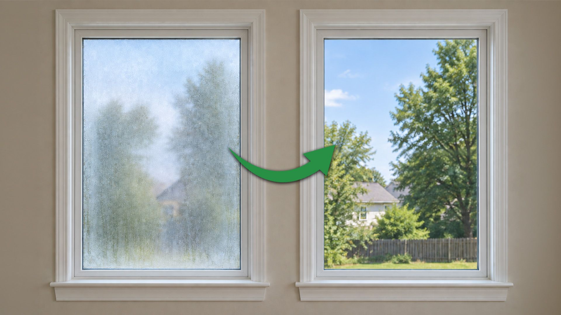 repair fogged double pane windows