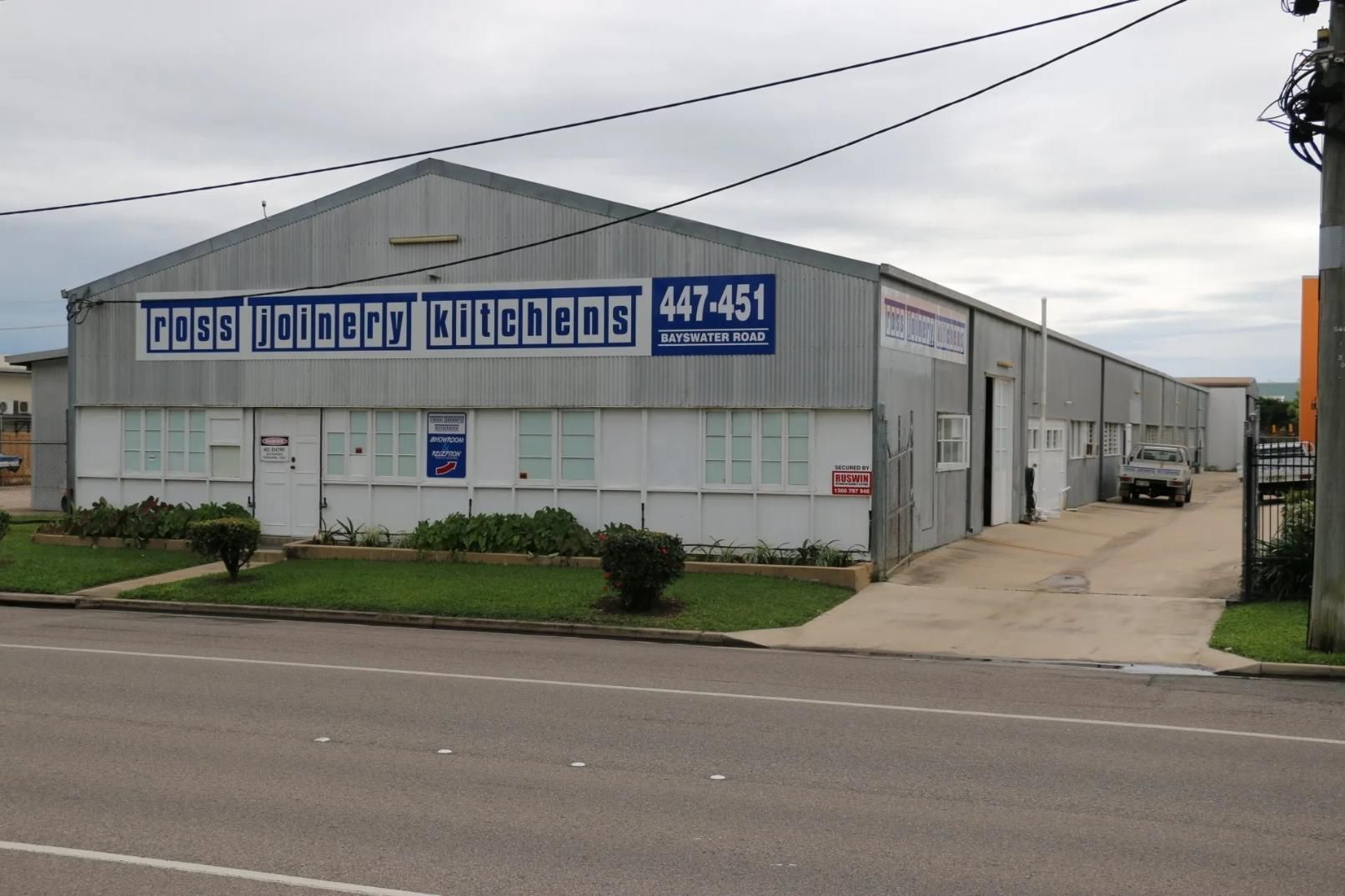 A Building With the Number 447451 on It — Ross Joinery Kitchens In Garbutt, QLD