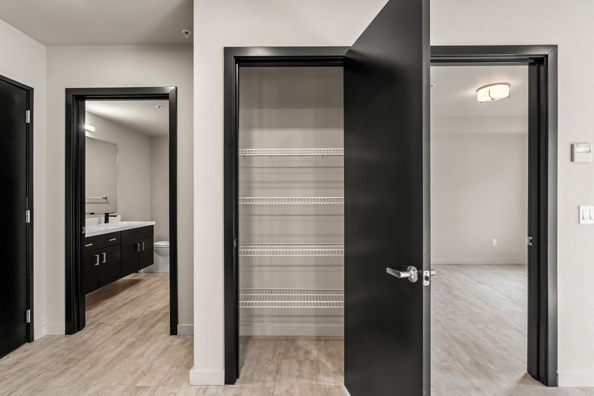 Photo of a linen closet