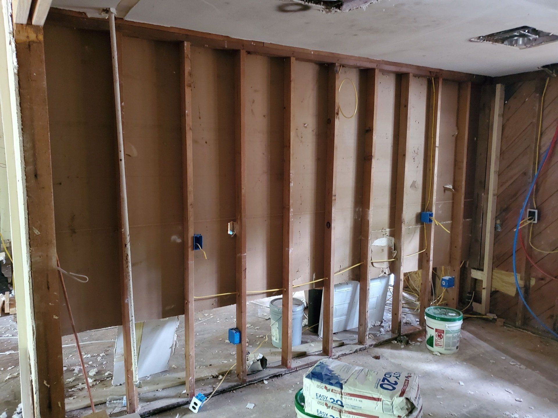 Walls with studs