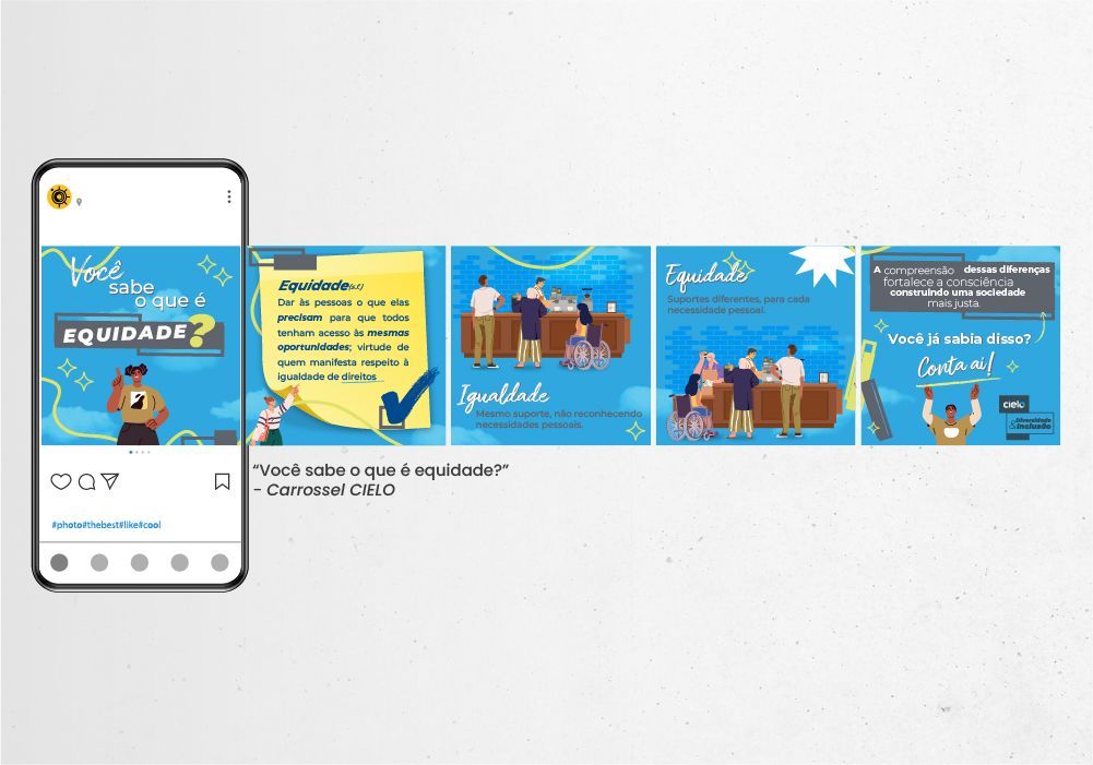 um telefone exibe uma postagem nas redes sociais sobre patrimônio