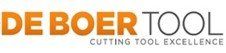 Logo DE BOER TOOL en orange et gris avec le slogan « L'EXCELLENCE DES OUTILS DE COUPE »