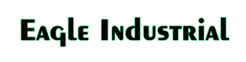 Logo Eagle Industrial en caractères gras noirs et verts sur fond blanc