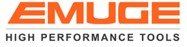 Logo EMUGE orange avec slogan gris « Outils haute performance »