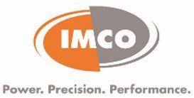 Logo IMCO en orange et gris avec le slogan « Puissance. Précision. Performance. »