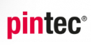 Logo « pintec » rouge sur fond blanc.