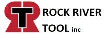 Logo de Rock River Tool Inc. avec un « R » stylisé rouge et noir et du texte noir sur fond blanc