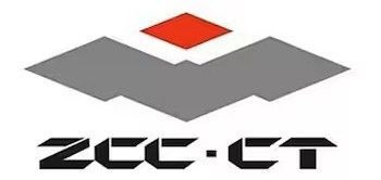 Logo géométrique gris avec un losange rouge au-dessus du texte « zcc.cn »