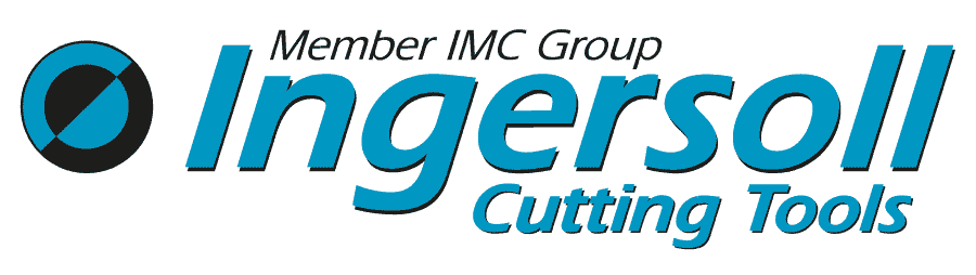 Logo Ingersoll Cutting Tools en bleu et noir avec le texte « Membre du groupe IMC ».