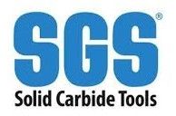 Logo SGS Solid Carbide Tools en texte bleu et noir