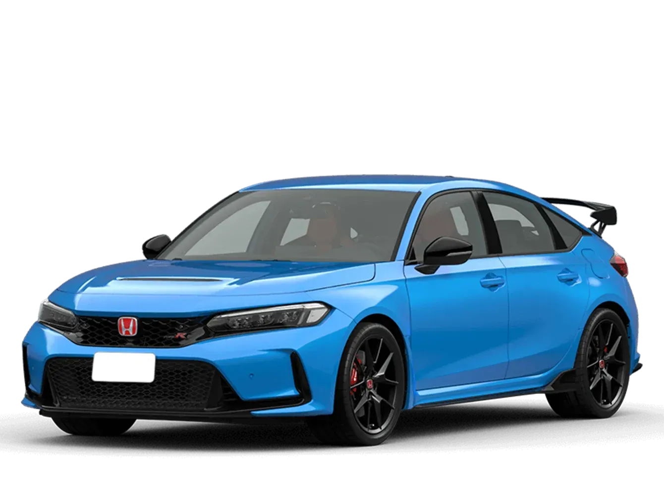 Carro esportivo Honda Civic Type R azul.