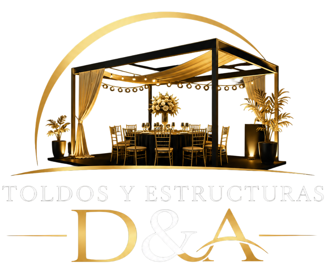 Logotipo de “TOLDOS Y ESTRUCTURAS D&A”
