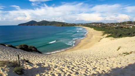 A View Of A Beach From A Sand Dune  — Manning Pools, Rubber & Foam in Forster, NSW