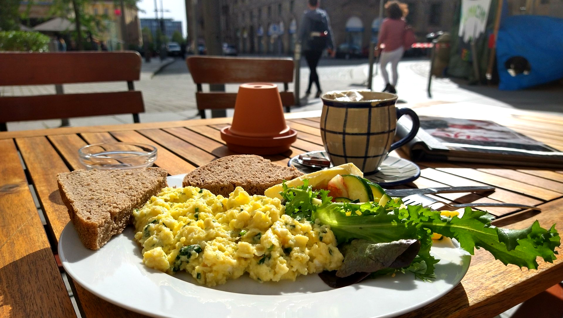 Käse-Omelette mit Kräutern