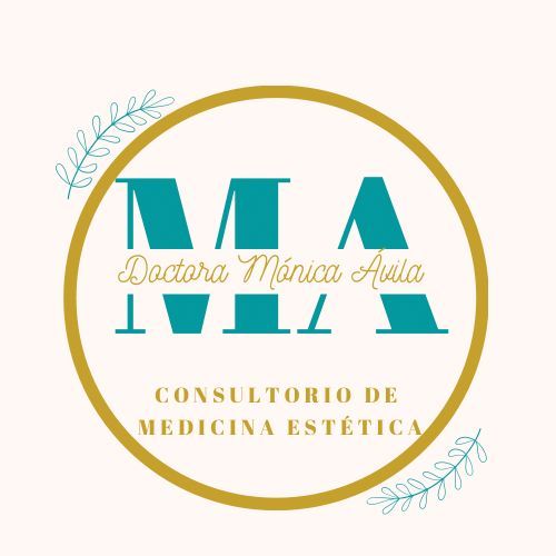 A logo for doctora monica avila consultorio de medicina estetica
