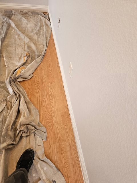 Professional luxury vinyl flooring repair and replacement work