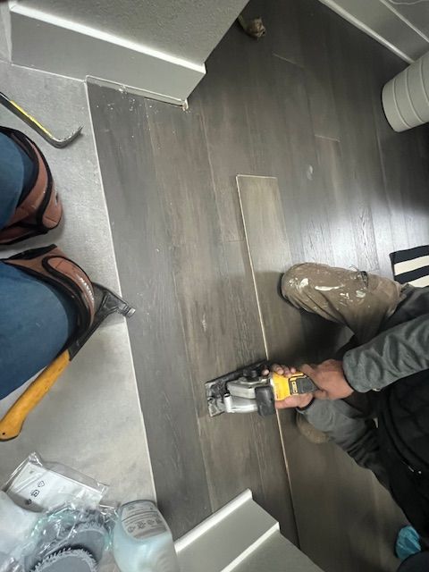 Hardwood flooring restoration work in San Diego County