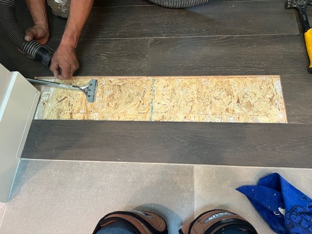 Hardwood plank repair and restoration for existing residential floors
