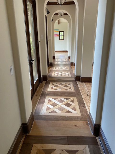 Detailed preparation of hardwood flooring for refinishing