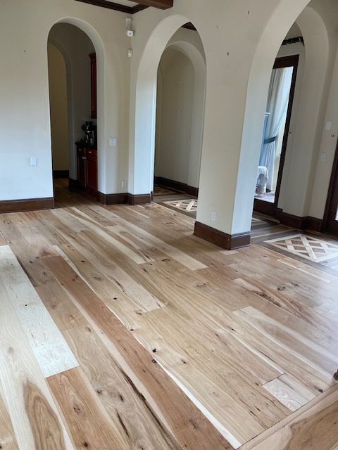 Professional wood floor staining and refinishing work