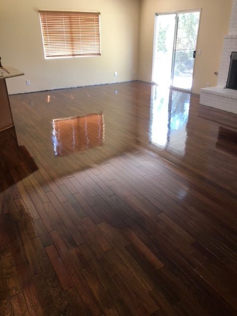 San Diego hardwood floor sealing and refinishing project