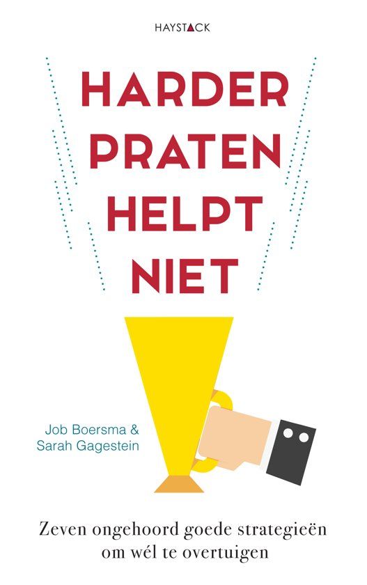 Boekcover met rode titel
