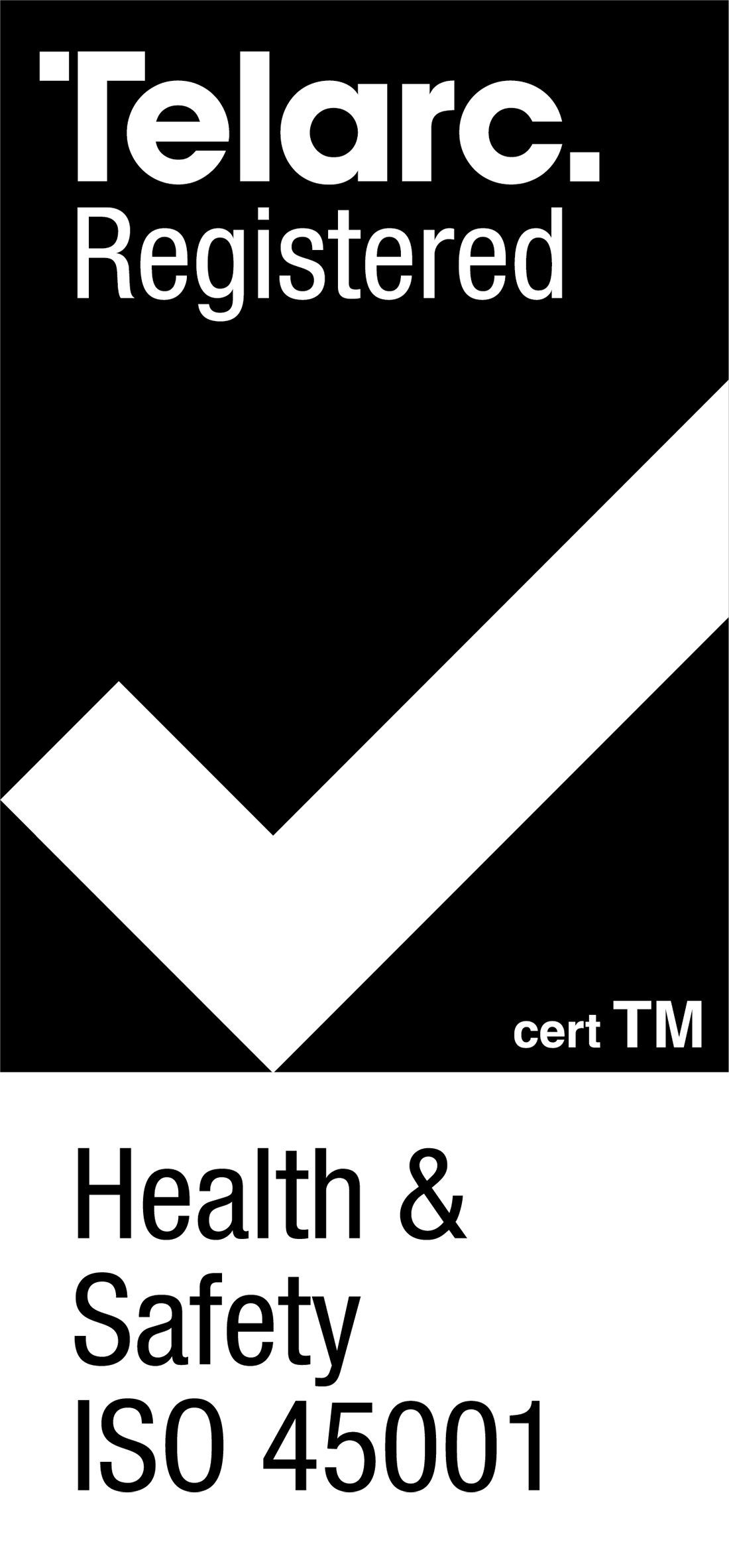 Telarc Registered Health & Safety ISO 45001