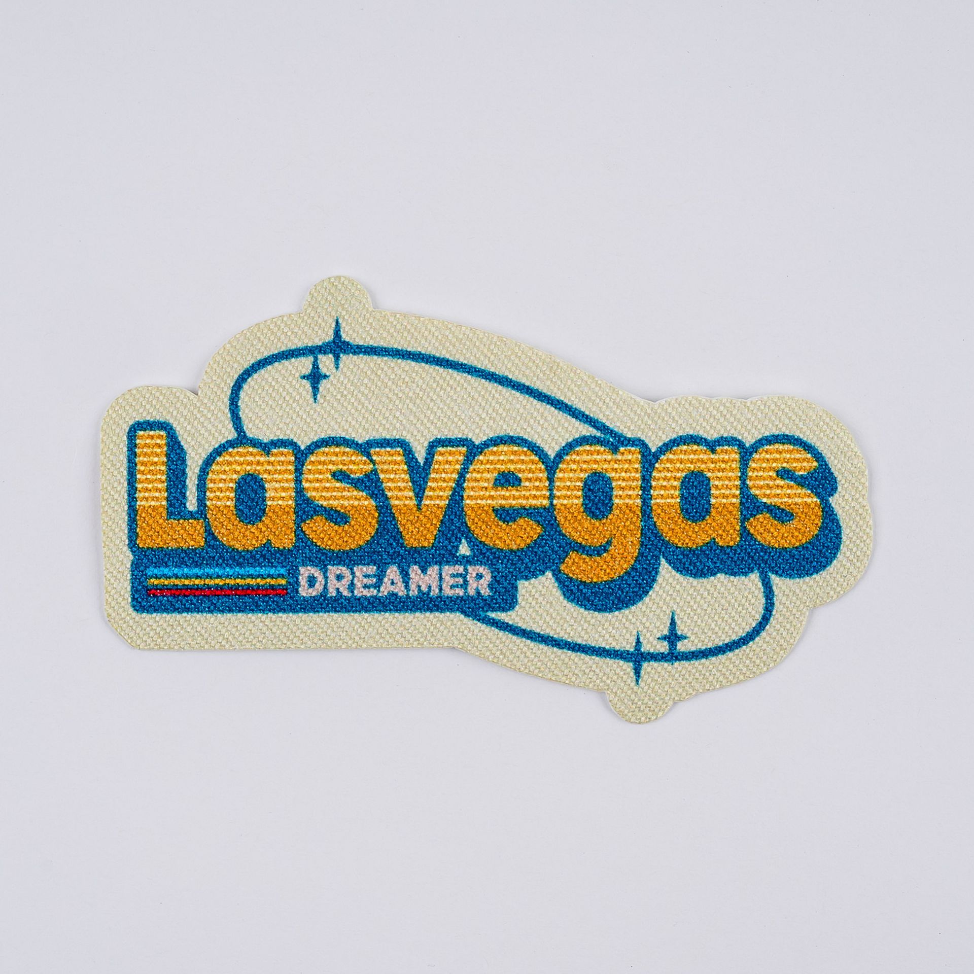 Embroidered patch, gold