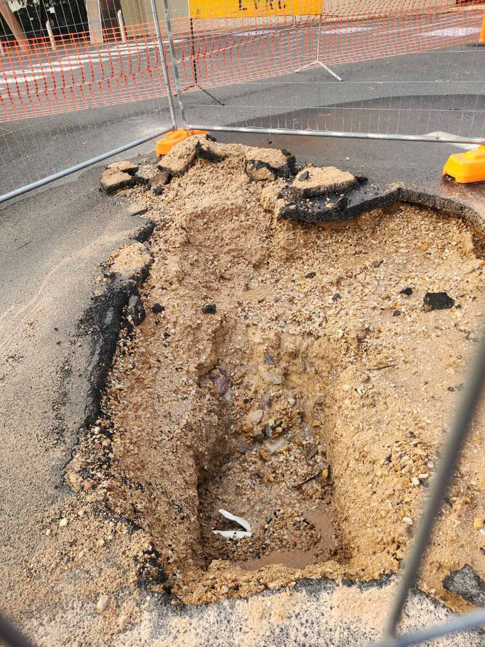 A Leak On A Commercial Area