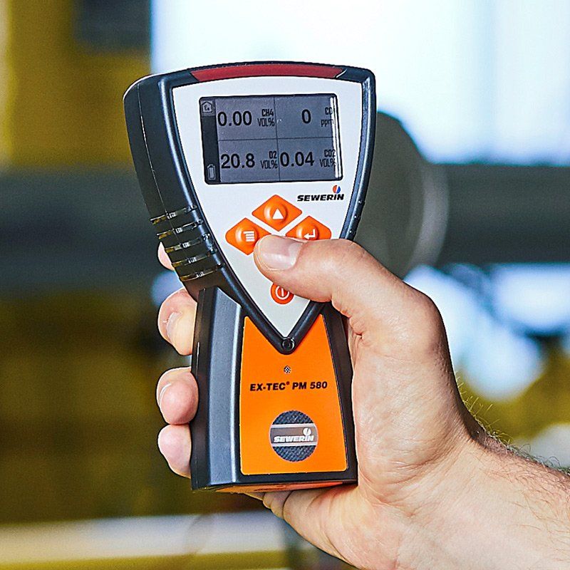Close Up of Sewerin Leak Detection Device — Plumbers in Harlaxton, QLD