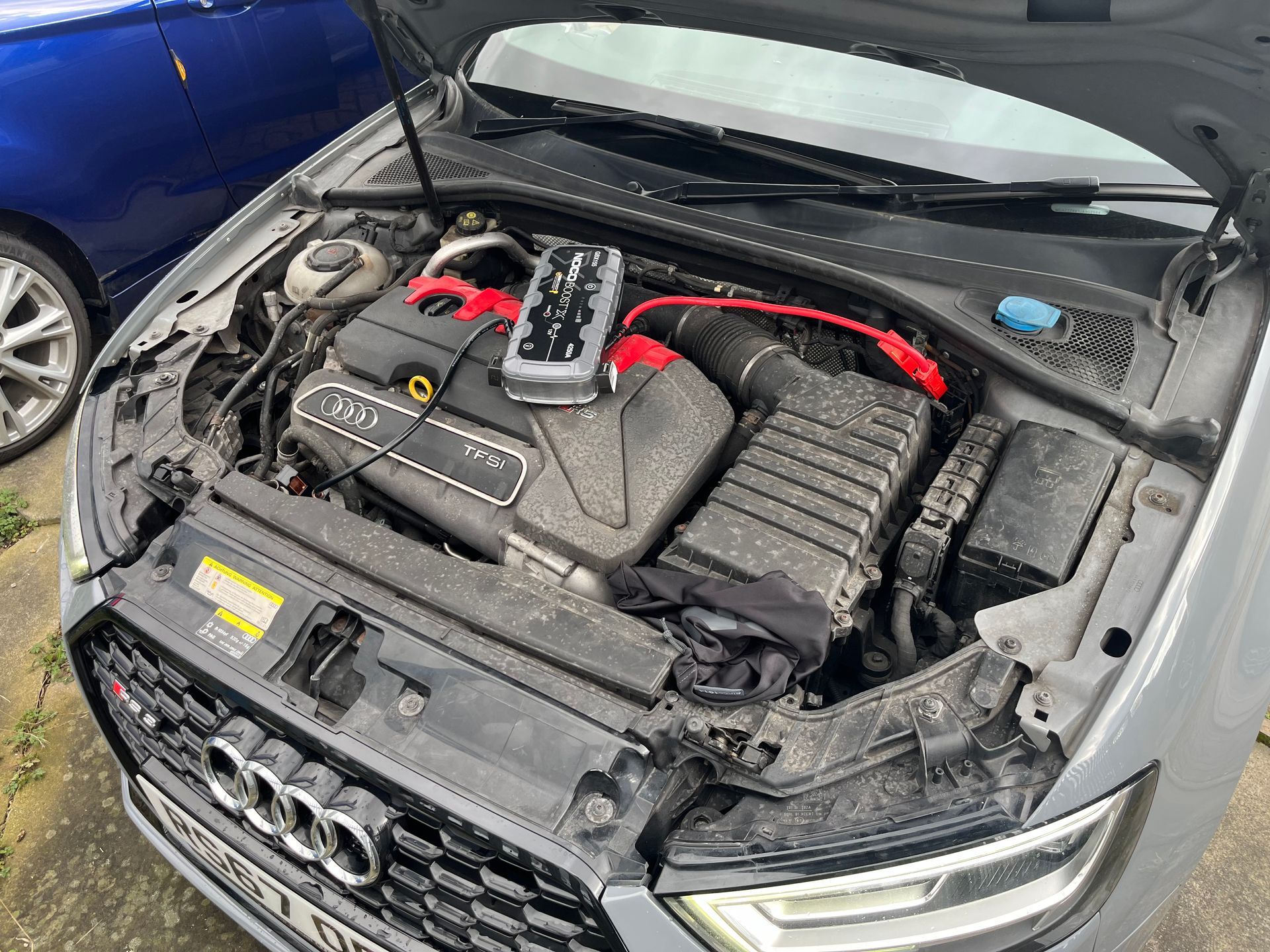 Jump starting car