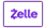 Zelle logo in purple text inside a rounded rectangle.