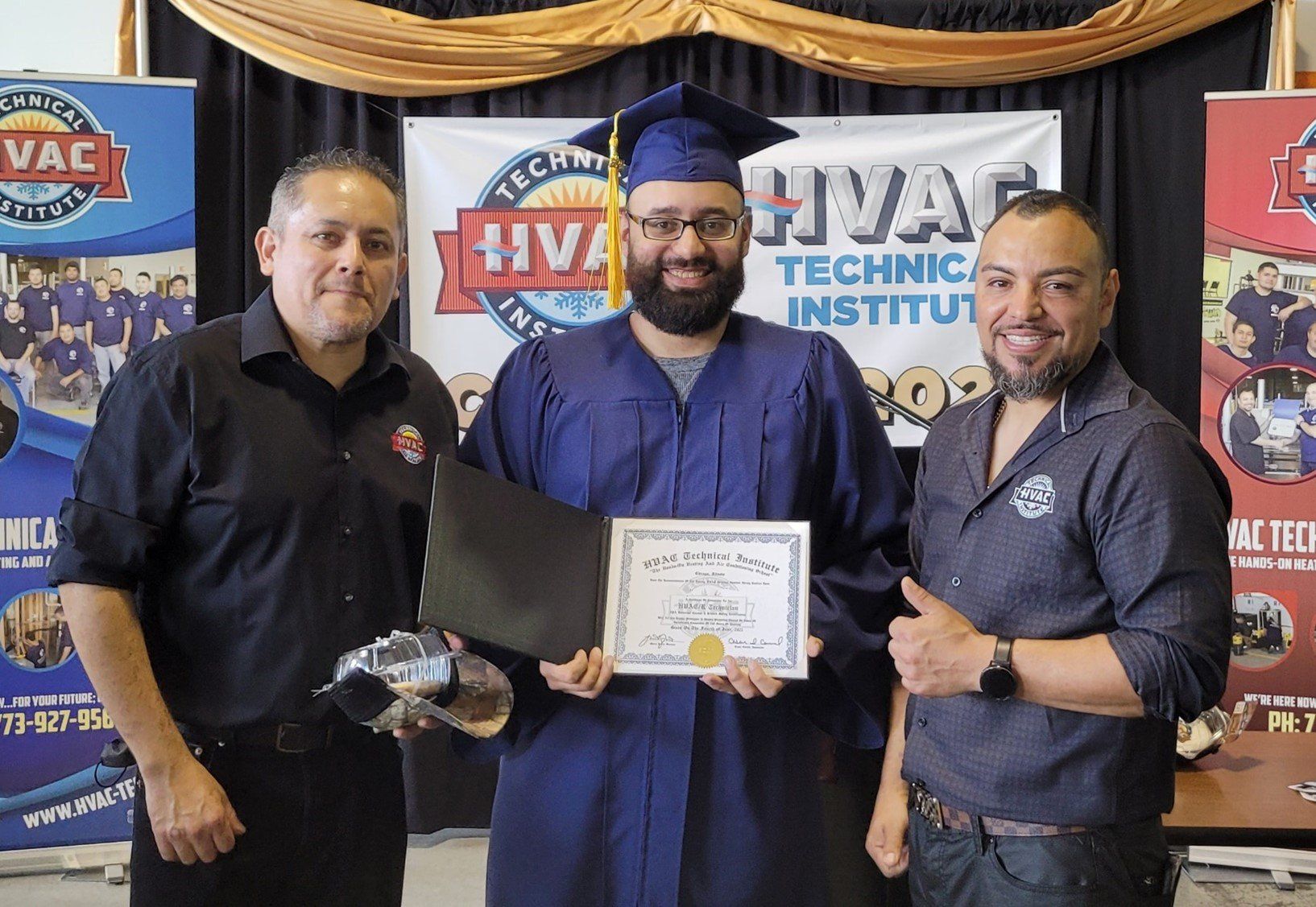 Graduating From HVAC Training — Chicago, IL — HVAC Technical Institute Graduating From HVAC Training — Chicago, IL — HVAC Technical Institute