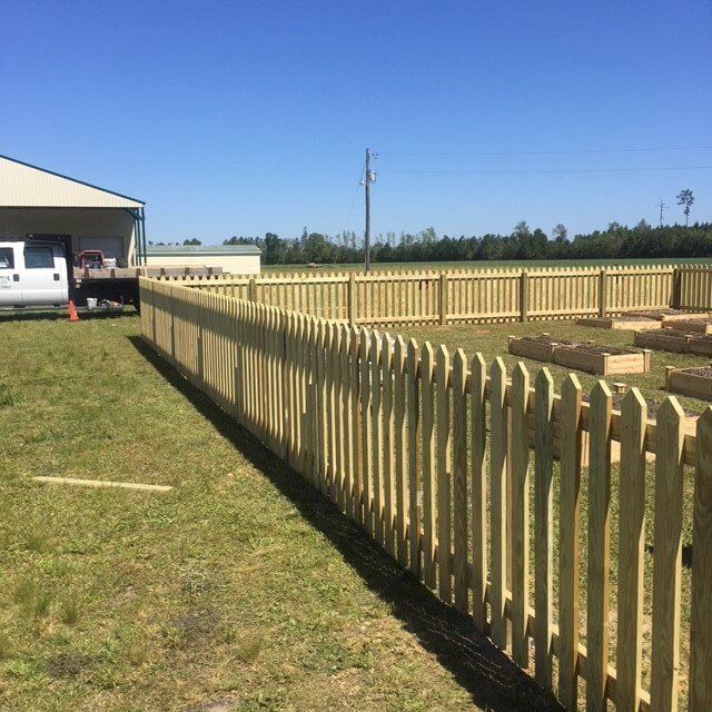 Gothic picket fence