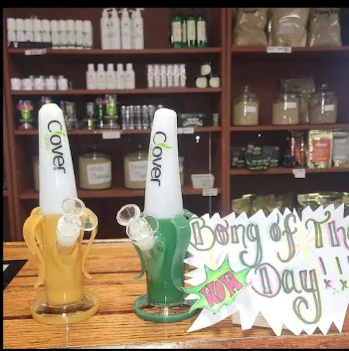 Two colorful drinks with 