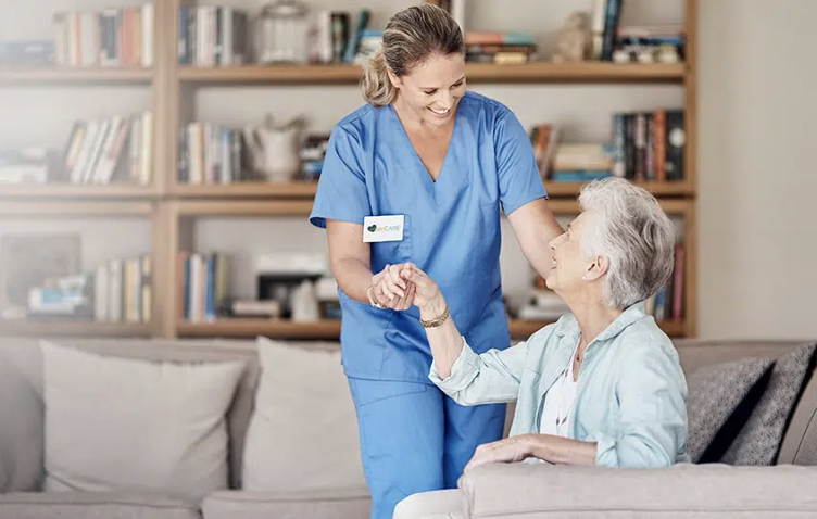 patient with caregiver