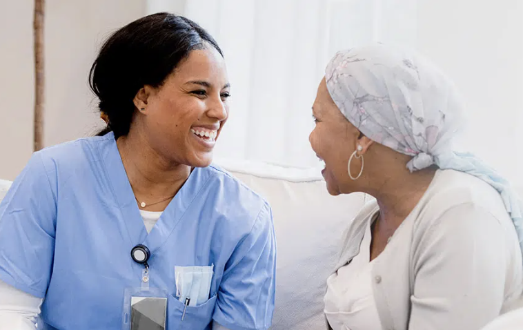 patient with caregiver