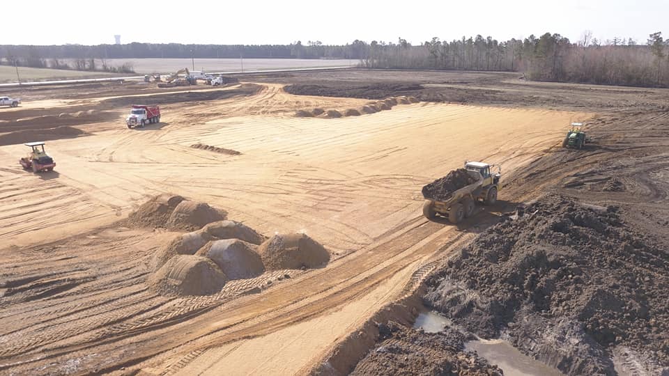 Excavation In Progress — Coward, SC — L & B Developers