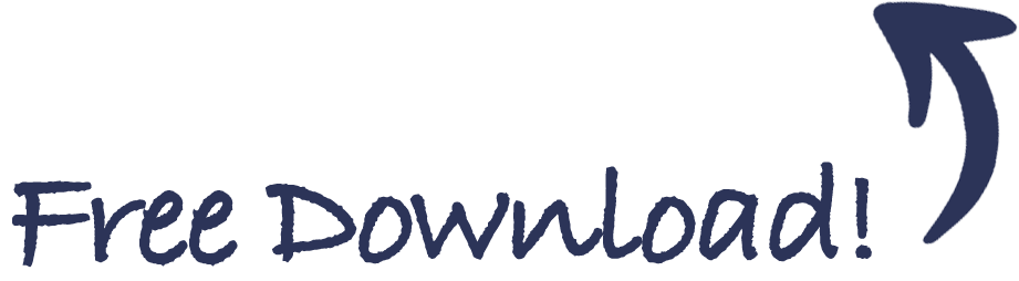 A blue sign that says `` free download '' on a white background.