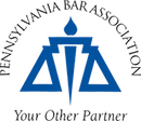 A logo for the pennsylvania bar association