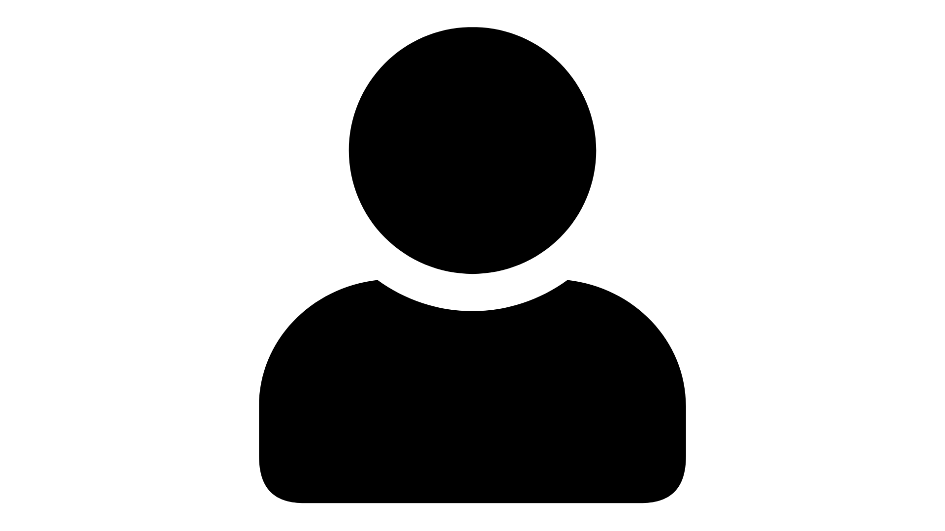 A silhouette of a person without a face on a white background.
