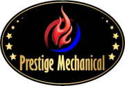 A logo for Prestige Mechanical LLC